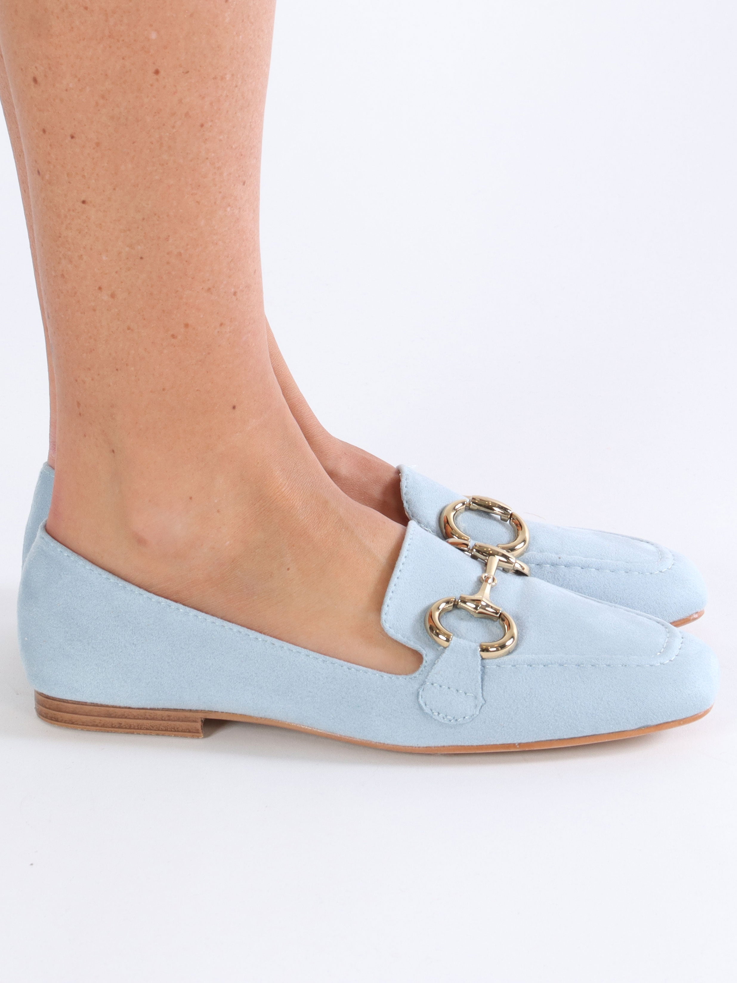 Rosaria - Fina mockasiner med guldbit